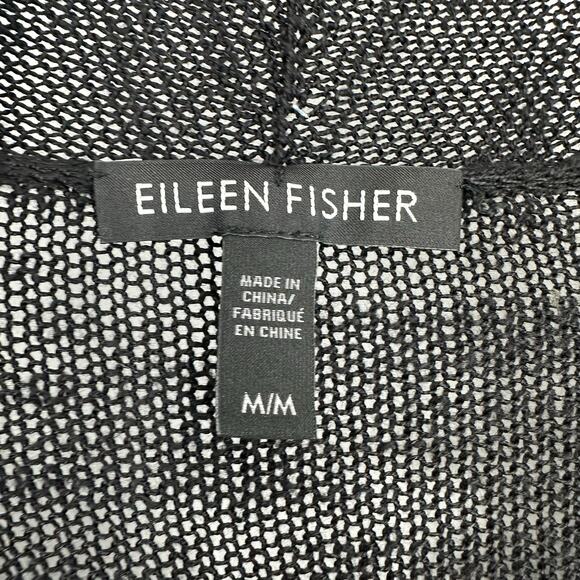 Eileen Fisher Womens M Open Cardigan Linen Blend Lagenlook Minimalist Casual - Picture 2 of 8